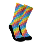 Reiki And The 7 Chakras Pattern Print Crew Socks