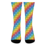 Reiki And The 7 Chakras Pattern Print Crew Socks
