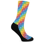Reiki And The 7 Chakras Pattern Print Crew Socks