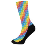 Reiki And The 7 Chakras Pattern Print Crew Socks