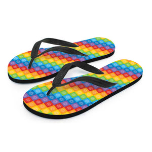 Reiki And The 7 Chakras Pattern Print Flip Flops