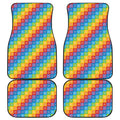 Reiki And The 7 Chakras Pattern Print Front and Back Car Floor Mats