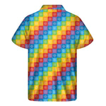 Reiki And The 7 Chakras Pattern Print Men's Short Sleeve Shirt