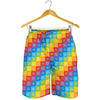 Reiki And The 7 Chakras Pattern Print Men's Shorts