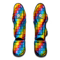Reiki And The 7 Chakras Pattern Print Muay Thai Shin Guards