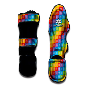 Reiki And The 7 Chakras Pattern Print Muay Thai Shin Guard