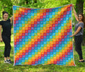 Reiki And The 7 Chakras Pattern Print Quilt