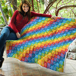 Reiki And The 7 Chakras Pattern Print Quilt