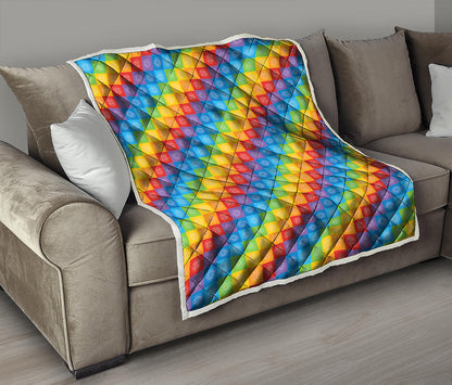 Reiki And The 7 Chakras Pattern Print Quilt