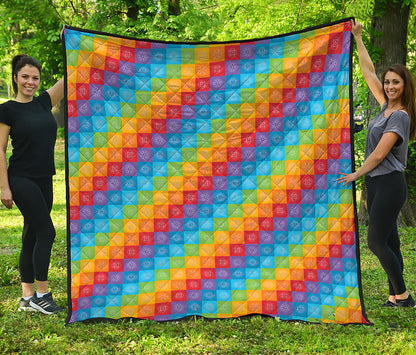 Reiki And The 7 Chakras Pattern Print Quilt