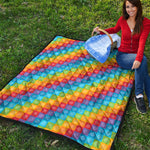 Reiki And The 7 Chakras Pattern Print Quilt