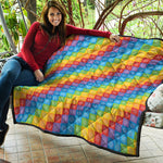 Reiki And The 7 Chakras Pattern Print Quilt