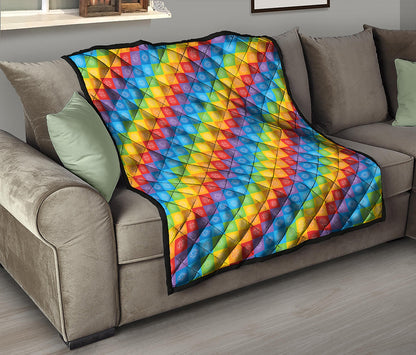 Reiki And The 7 Chakras Pattern Print Quilt