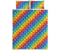 Reiki And The 7 Chakras Pattern Print Quilt Bed Set
