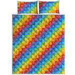 Reiki And The 7 Chakras Pattern Print Quilt Bed Set