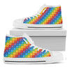 Reiki And The 7 Chakras Pattern Print White High Top Shoes