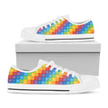 Reiki And The 7 Chakras Pattern Print White Low Top Sneakers