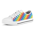 Reiki And The 7 Chakras Pattern Print White Low Top Shoes