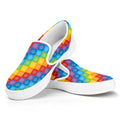 Reiki And The 7 Chakras Pattern Print White Slip On Sneakers