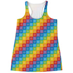 Reiki And The 7 Chakras Pattern Print Women's Racerback Tank Top