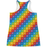 Reiki And The 7 Chakras Pattern Print Women's Racerback Tank Top