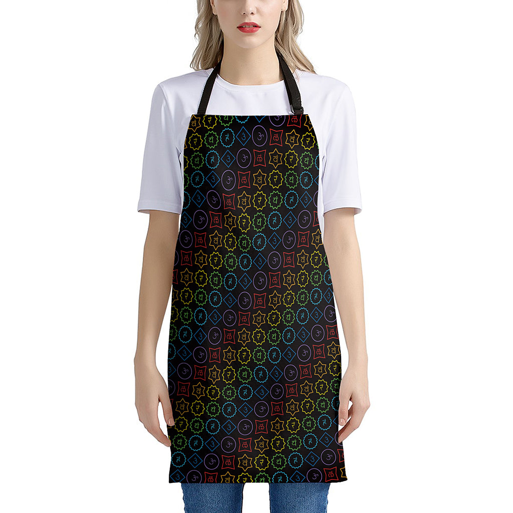 Reiki And The Seven Chakras Print Apron