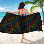 Reiki And The Seven Chakras Print Beach Sarong Wrap