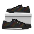 Reiki And The Seven Chakras Print Black Low Top Sneakers