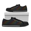 Reiki And The Seven Chakras Print Black Low Top Shoes