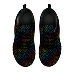 Reiki And The Seven Chakras Print Black Sneakers