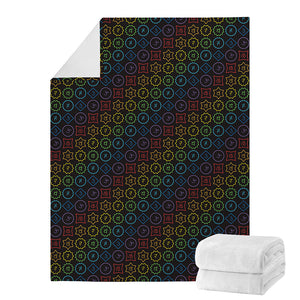 Reiki And The Seven Chakras Print Blanket