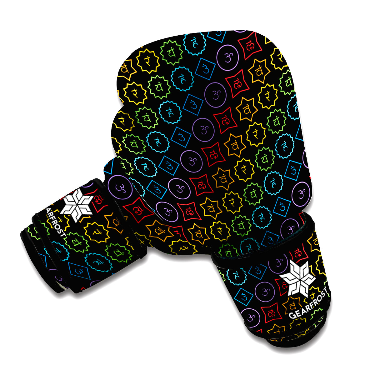 Reiki And The Seven Chakras Print Boxing Gloves