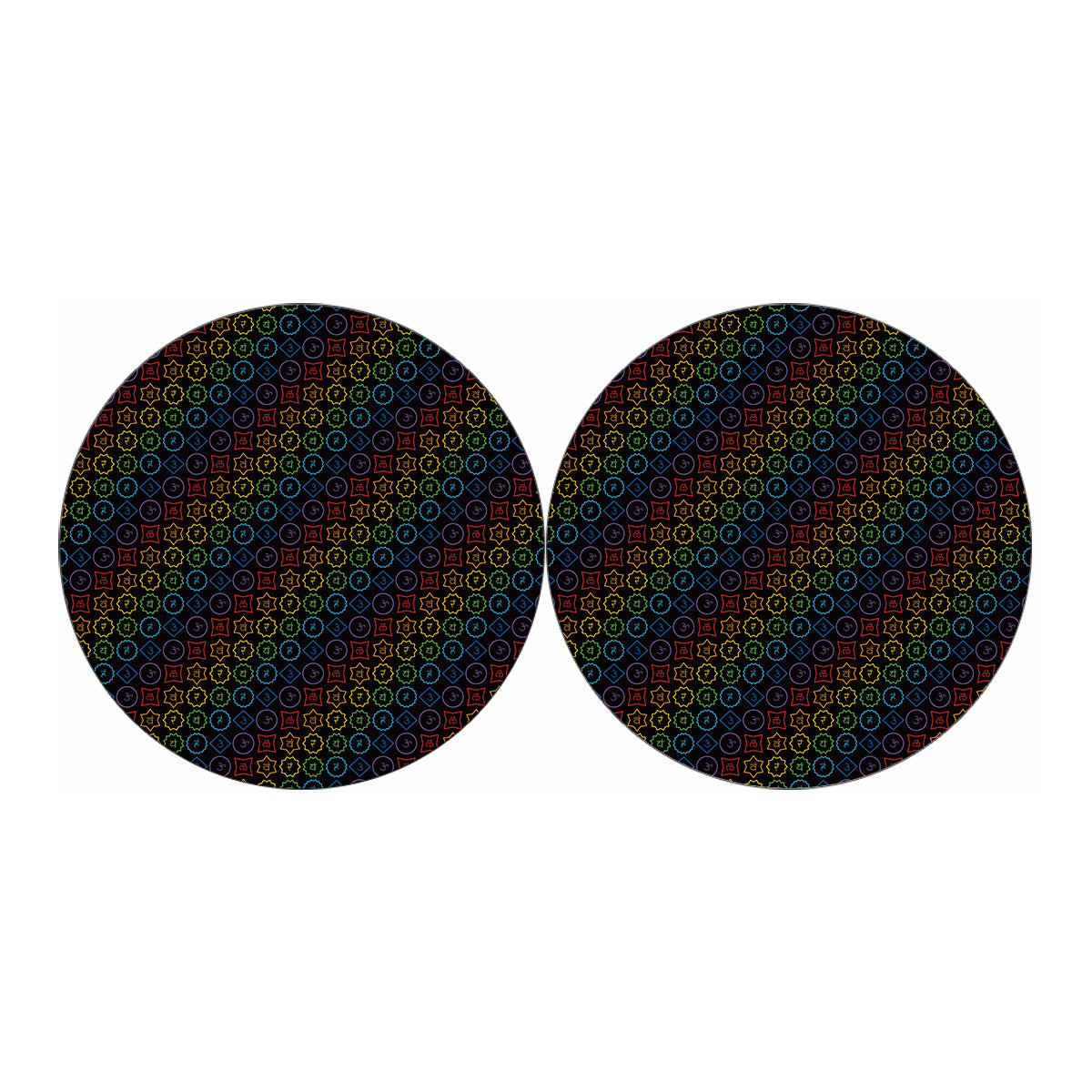 Reiki And The Seven Chakras Print Car Coasters