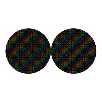 Reiki And The Seven Chakras Print Car Coasters