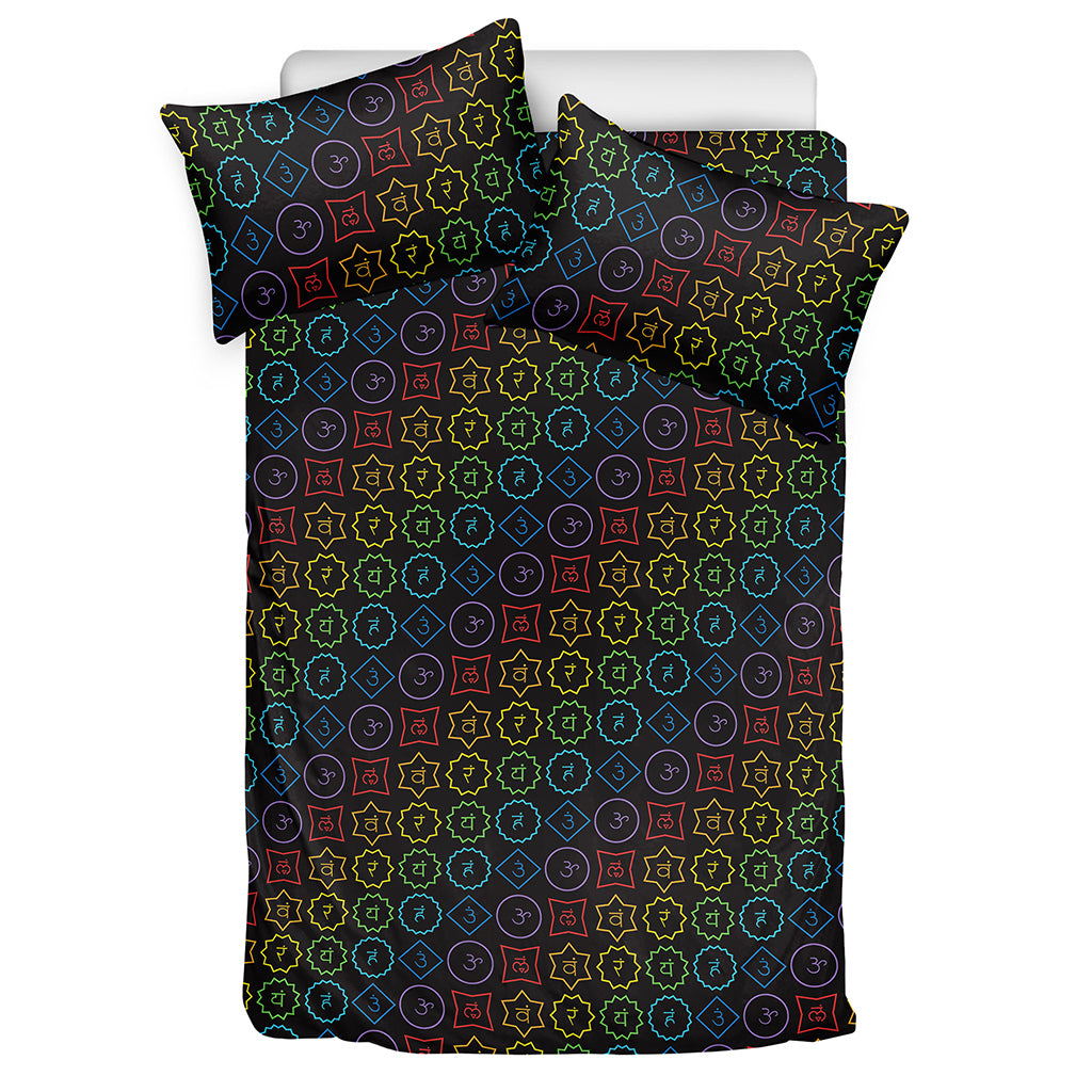 Reiki And The Seven Chakras Print Duvet Cover Bedding Set