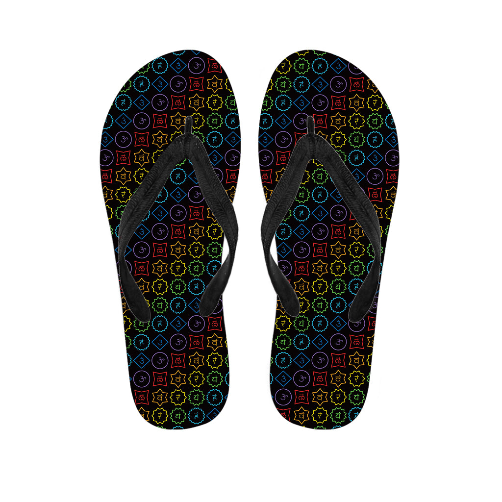 Reiki And The Seven Chakras Print Flip Flops