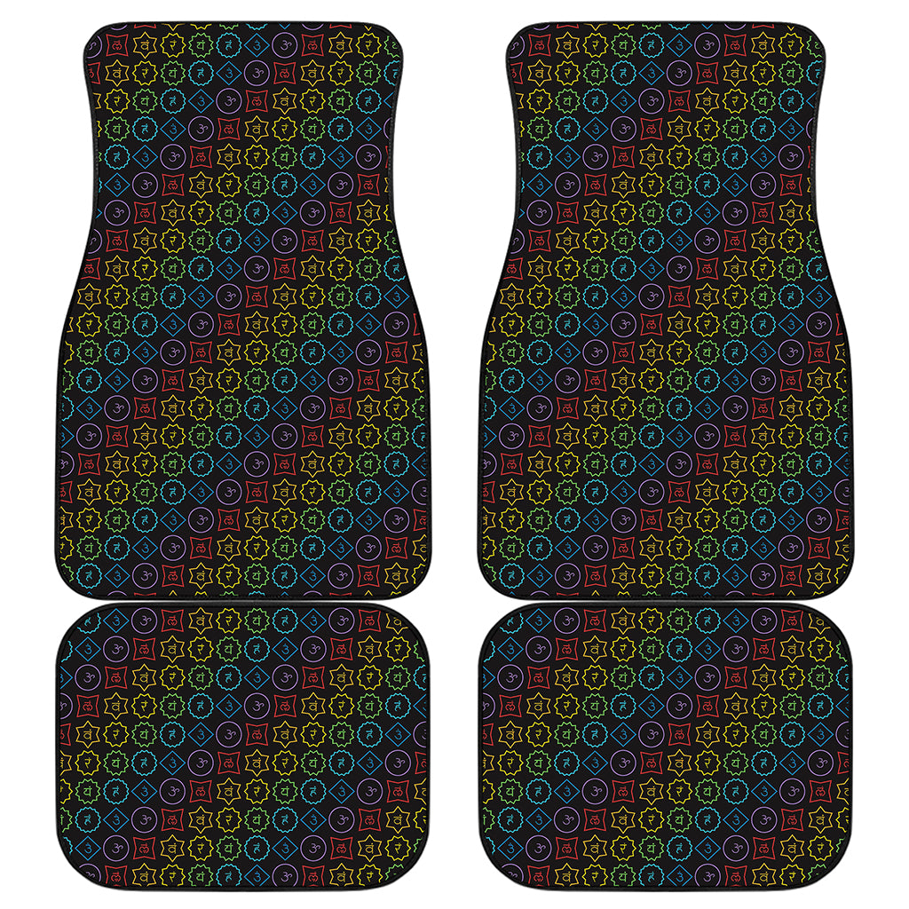 Reiki And The Seven Chakras Print Front and Back Car Floor Mats