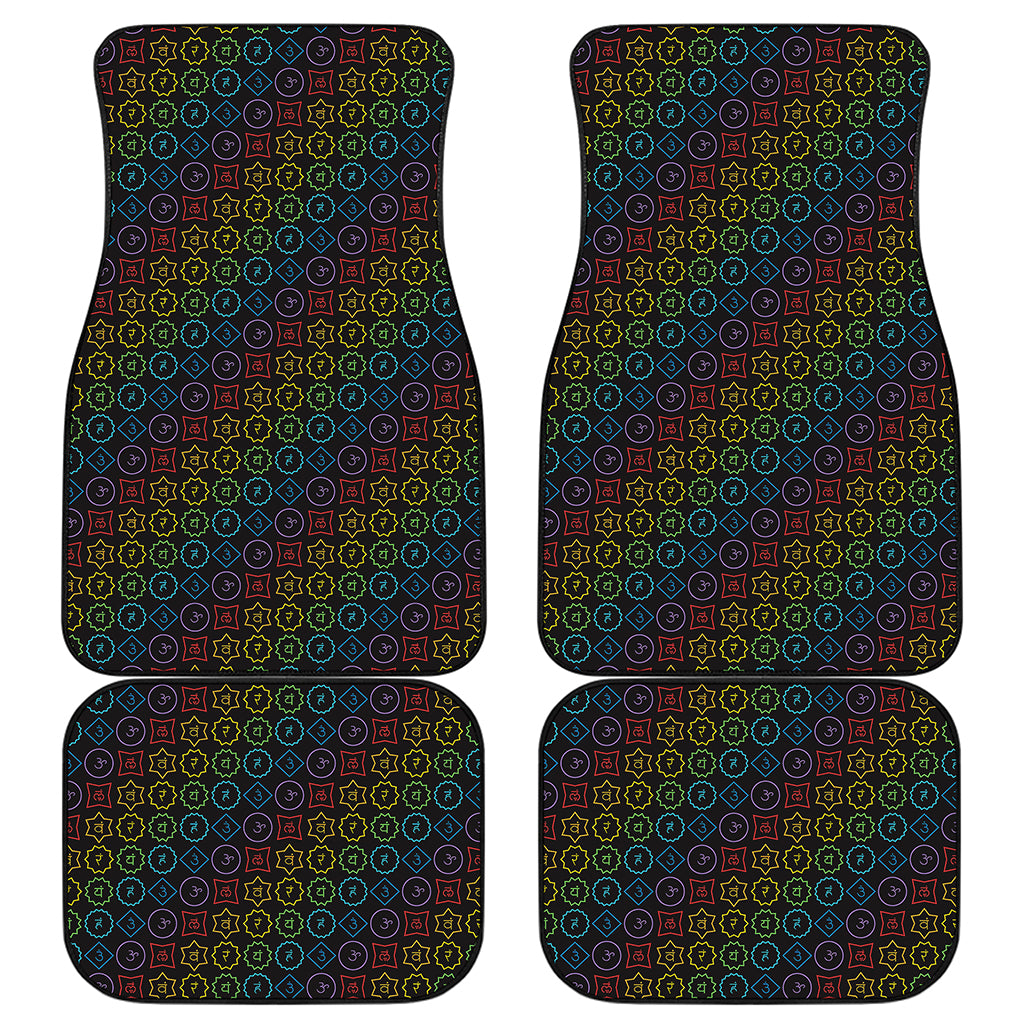 Reiki And The Seven Chakras Print Front and Back Car Floor Mats