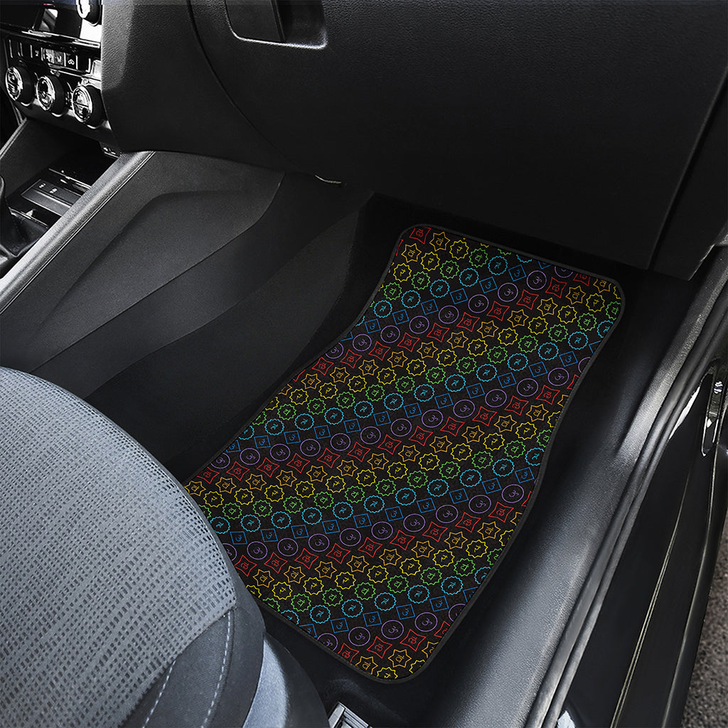 Reiki And The Seven Chakras Print Front and Back Car Floor Mats