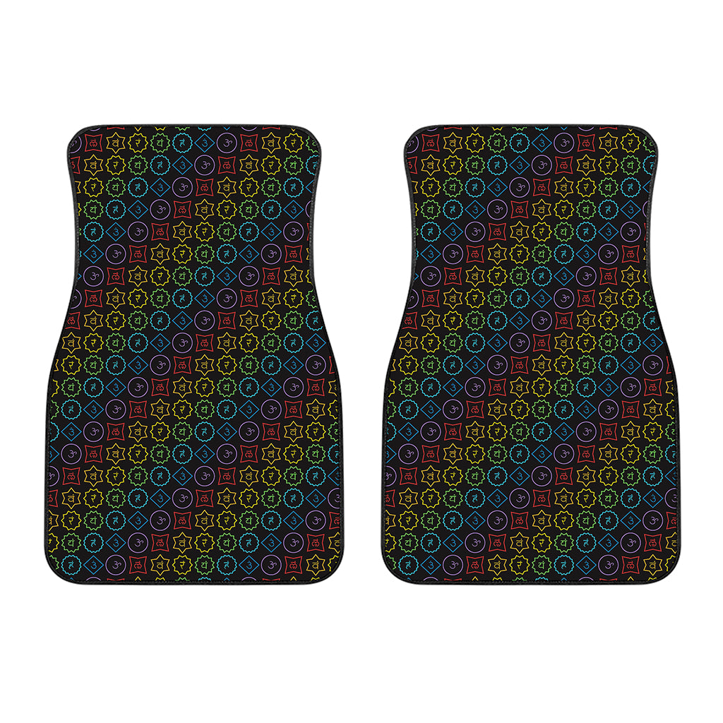 Reiki And The Seven Chakras Print Front Car Floor Mats