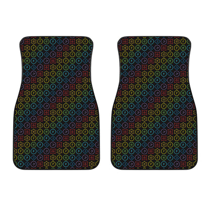 Reiki And The Seven Chakras Print Front Car Floor Mats