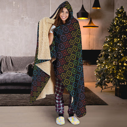 Reiki And The Seven Chakras Print Hooded Blanket