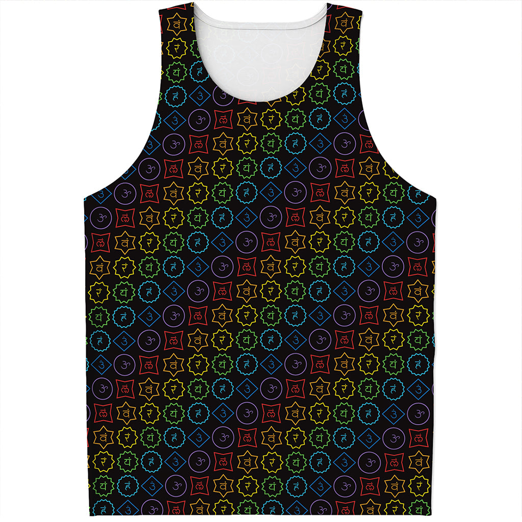 Reiki And The Seven Chakras Print Men's Tank Top