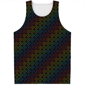 Reiki And The Seven Chakras Print Men's Tank Top