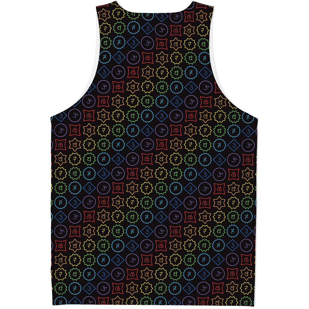 Reiki And The Seven Chakras Print Men's Tank Top