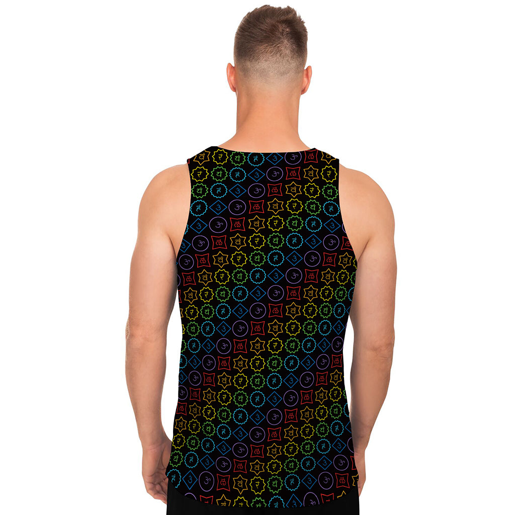 Reiki And The Seven Chakras Print Men's Tank Top