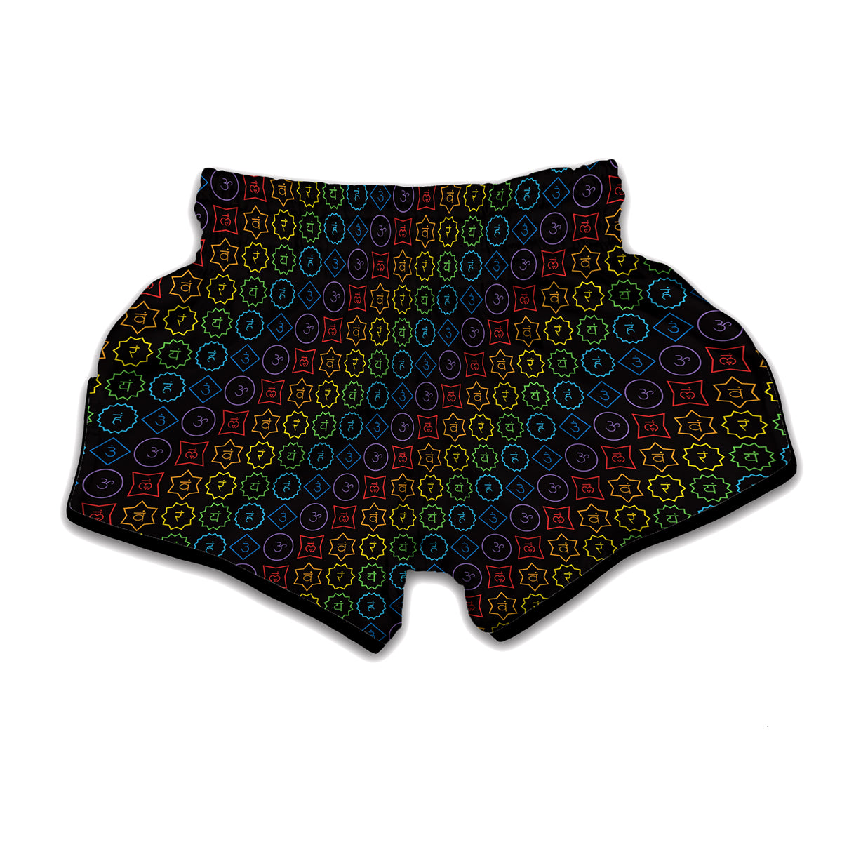 Reiki And The Seven Chakras Print Muay Thai Boxing Shorts