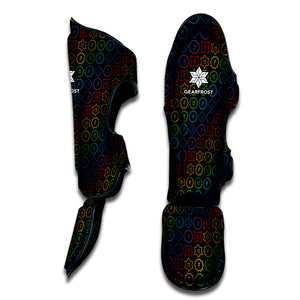 Reiki And The Seven Chakras Print Muay Thai Shin Guard