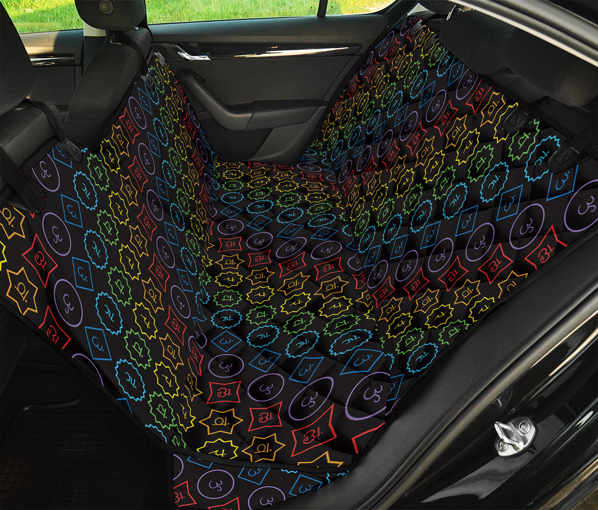 Reiki And The Seven Chakras Print Pet Car Back Seat Cover