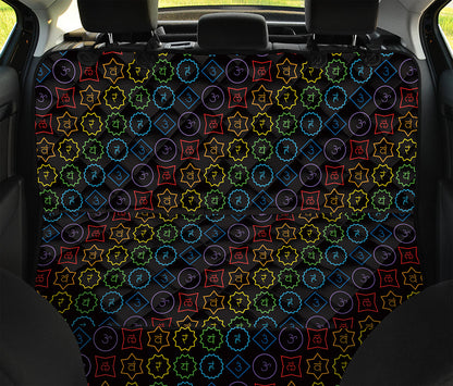 Reiki And The Seven Chakras Print Pet Car Back Seat Cover